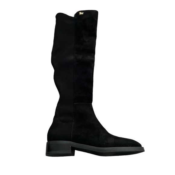 NWT Stuart Weitzman Keelan City Knee High Suede Boot Black size 4.5B - Picture 4 of 7